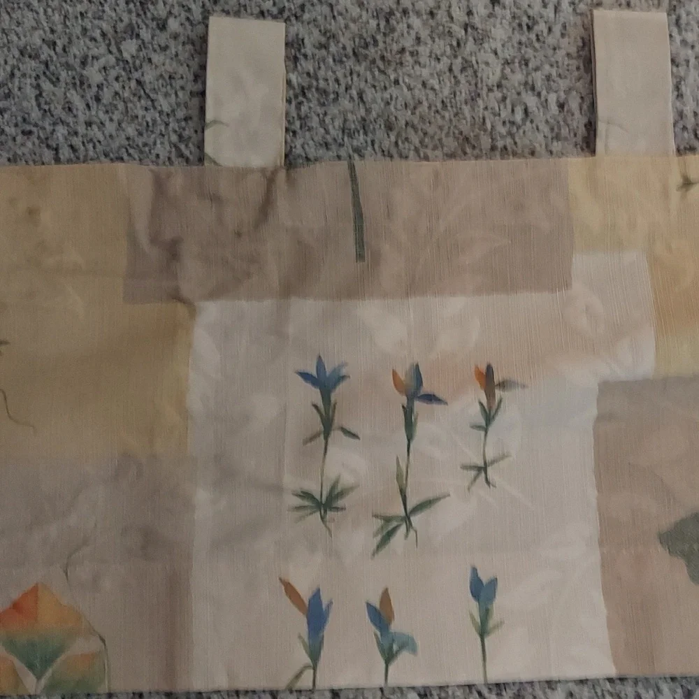 Vintage Martex patchwork Valance Curtain